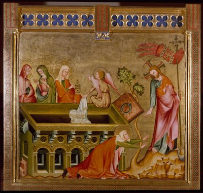 Tři ženy v hrobě a Noli me tangere (obraz, cca 1330) od Unknown artist