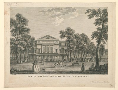 Theatre des Varietés v Paříži od Unknown artist