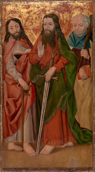 Tři apoštolové, střed jeden s mečem od Unknown artist