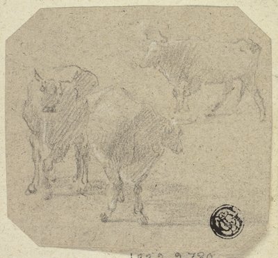 Tři krávy od Unknown artist