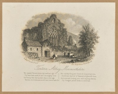 Opatství Tintern, Monmouthshire od Unknown artist