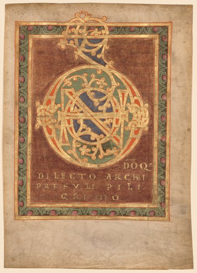 Titulní strana opata Berna "Tonarius:" Počáteční Domino od Unknown artist