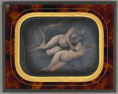 Dvě ženy v objetí od Unknown artist