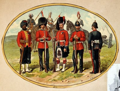 Typy britské armády, ca. 1890 od Unknown artist