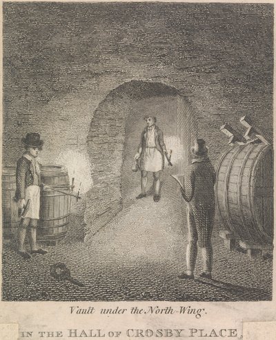 Vault pod severním křídlem v Hall of Crosby Place; strana 81 (první díl) od Unknown artist
