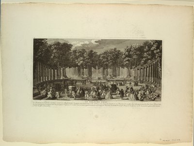Versailles, zahrady, vodní divadlo od Unknown artist