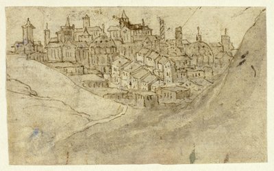 Pohled na Hill Town od Unknown artist