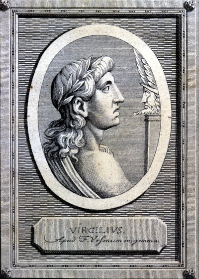 Vergilius (70 - 19 př. n. l.), latinský básník. 18. století rytina. od Unknown artist