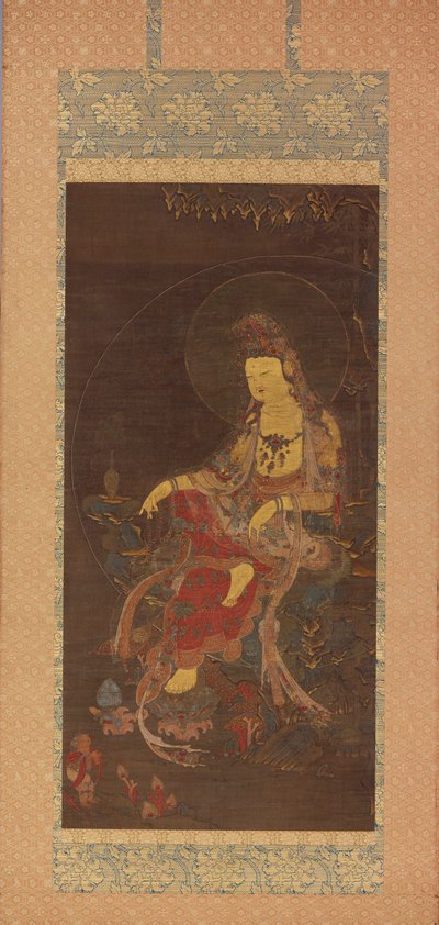 Vodní měsíc Avalokiteshvara (Suwol Gwaneum bosal) od Unknown artist