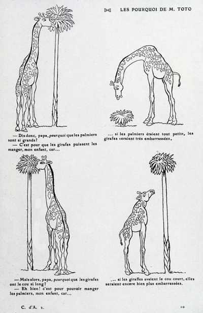 Proč od pana Toto: Proč je palma tak velká a proč má žirafa tak dlouhý krk. (komedie čerpající z Darwinovy teorie) od Unknown artist