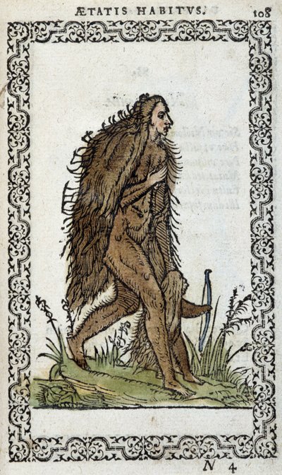 Divoká žena a její dítě – v „“Habits et effigies”” od Jeana Sluperiuse od Unknown artist