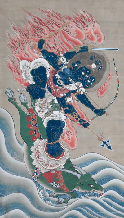 Král moudrosti velké síly vzbuzující úctu (Daiitoku Myōō) od Unknown artist