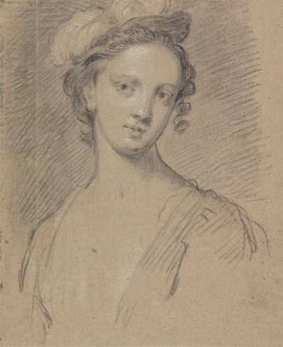 Žena na sobě opeřenou čelenku od Unknown artist