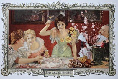 Ženy spolu pijí koktejly na večírku od Unknown artist
