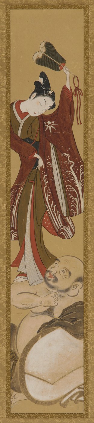 Mladý muž stojící na Hoteiově rameni od Unknown artist