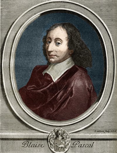 portrét Blaise Pascala (1623-1662), francouzského fyzika, matematika a spisovatele. od Unknown artist
