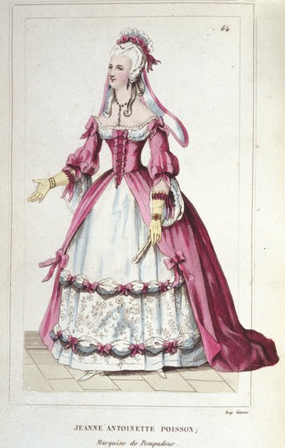 portrét Jeanne-Antoinette Poisson, markýze z Pompadour (známé jako Madame de Pompadour od Unknown artist