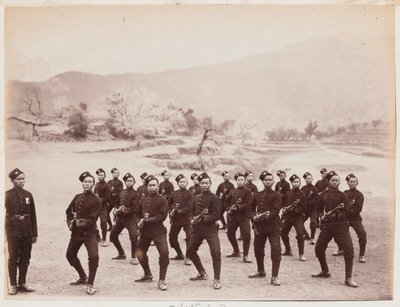 Oddíl 4. Gurkha (střeleckého) pluku od Unknown photographer