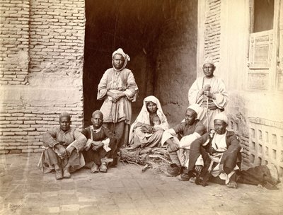 Rodina v Afghánistánu, konec 19. století od Unknown photographer