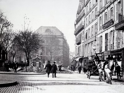 V rue de Paris s divadlem Ambigu (3. obvod) od Unknown photographer