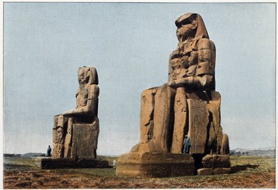 Starověký Egypt: Memnonův kolos do Théb. Konec 19. století. od Unknown photographer