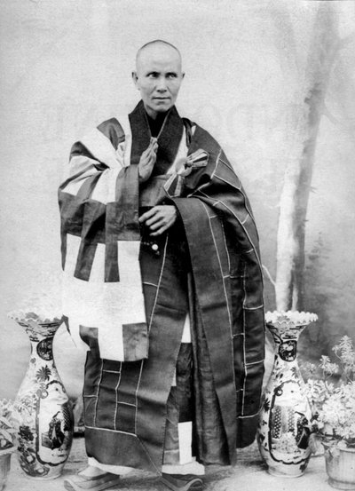Annamský bonze v Kočinčíně, Indočína, kolem roku 1900 (čb fotografie) od Unknown photographer