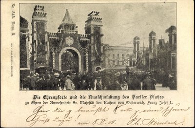 Berlín, František Josef I. na Pariser Platz, Čestná brána od Unknown photographer
