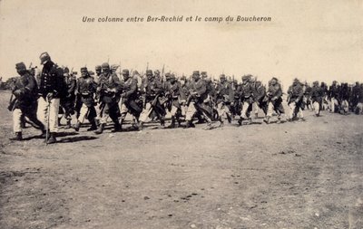Bir Rašíd v Barh el Gazel, Čad, francouzští legionáři na hlídce. pohlednice 1910 od Unknown photographer