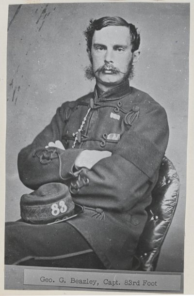 Kapitán George G Beazley, 83. (hrabství Dublin) Regiment of Foot od Unknown photographer