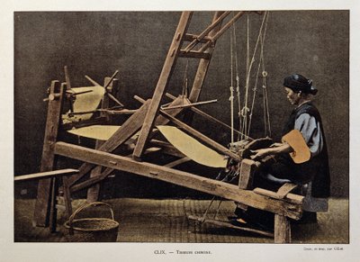 Čínský tkadlec, konec 19. století. od Unknown photographer