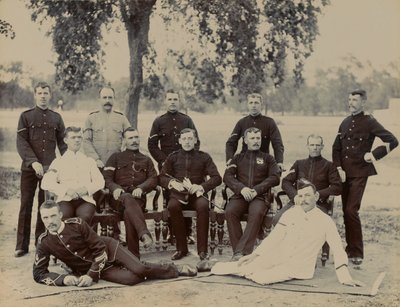 Desátníci ?C? Rota, 1. prapor Bedfordshire Regiment, circa 1890 od Unknown