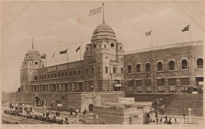 Vstup na stadion, výstava British Empire, Wembley od Unknown photographer