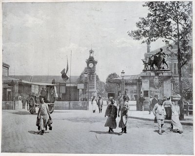 Vchod do jatek La Villette od Unknown photographer