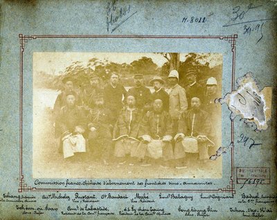 Francouzsko-čínská komise (definice čínsko-annamské hranice) od Unknown photographer