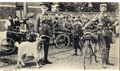 Gat: maskot vojáků během první světové války (1914-1918). od Unknown photographer