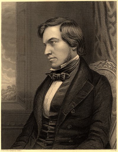 "George Fownes (1815-1849). Britský chemik, asi 1860 (rytina) od Unknown photographer