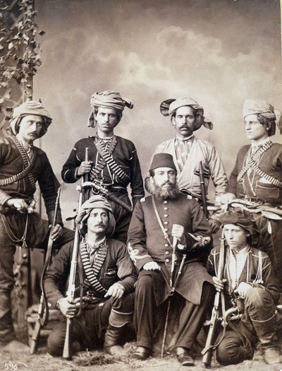 Gruzínští válečníci z Batum (nebo Batumi), město Gruzie, hlavní město Adjarie od Unknown photographer