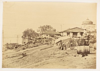 Ghat v pevnosti Allahabad, Indie, asi 1858-61 (foto) od Unknown photographer