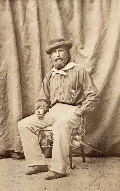 Giuseppe Garibaldi v Caserta v roce 1860 od Unknown photographer