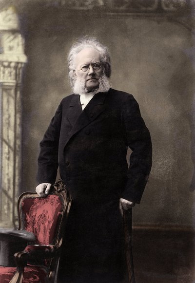 HENRIK IBSEN (1828-1906) norský básník a dramatik - Portrét Henrika (Henri) Johan Ibsen (1828-1906), norský dramatik od Unknown photographer