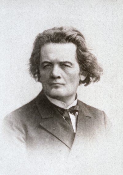 Poloviční portrét slavného ruského klavíristy a skladatele Antona Grigorjeviče Rubinsteina od Unknown photographer