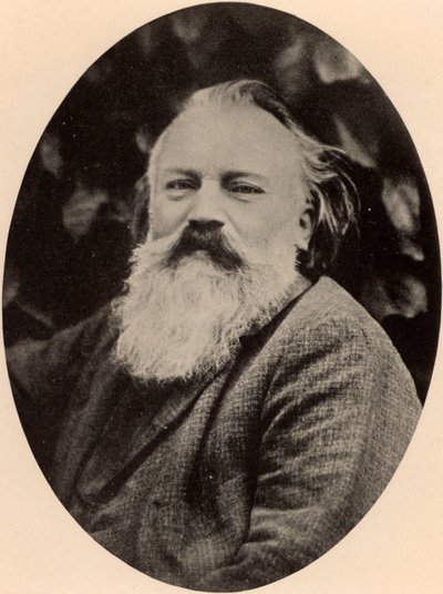 Johannes Brahms (1833-1897), německý hudební skladatel od Unknown photographer