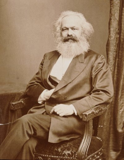 Karl Marx (fotografie) od Unknown photographer