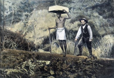 Kentzer: hledač zlata a jeho nositel - fotografie, konec 19. století od Unknown photographer