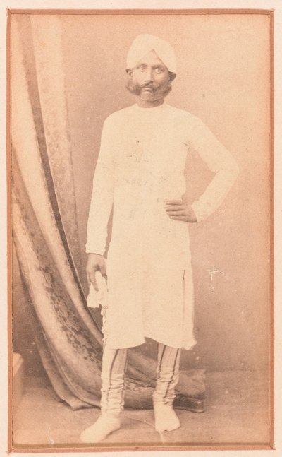 Misr Kanouji Lal, Ind, který pomáhal Thomasi Kavanaghovi při útěku při obléhání Lucknow, circa 1857 od Unknown photographer
