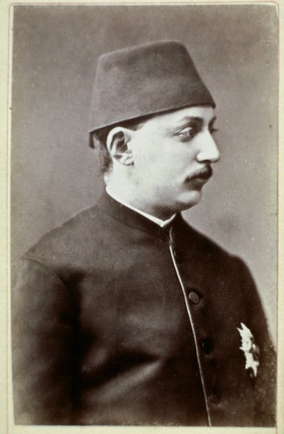 Osmanská říše: Portrét sultána Murada V. (1840-1904)“ Fotografie. 1876 Ankara, Turecká historická společnost Turecko od Unknown photographer