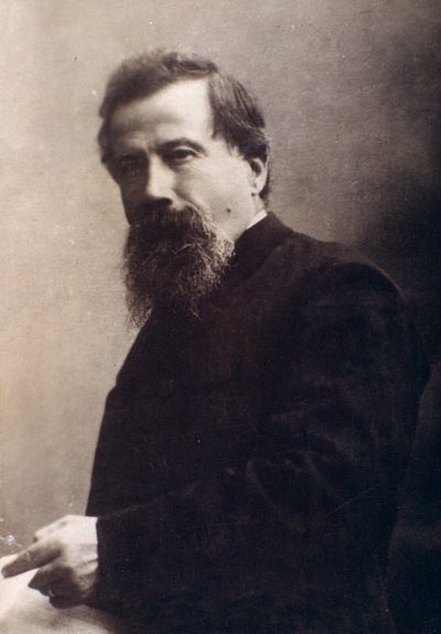 Portrét Amilcare Ponchielliho (černobílá fotografie od Unknown photographer