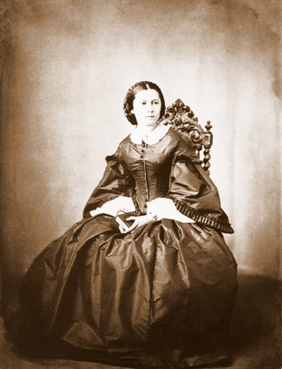 Portrét Clary Schumannové (1819 - 1896), manželky Roberta Schumanna. od Unknown photographer