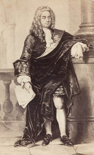 Portrét George Friderica Händela, cca 1860 (tisk) od Unknown photographer