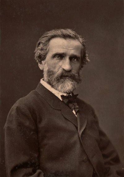 Portrét Giuseppe Verdiho, slavného hudebního skladatele. od Unknown photographer